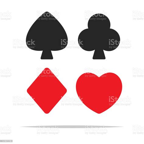 Playing Card Symbols Icon Vector Isolated Stock Illustration Download