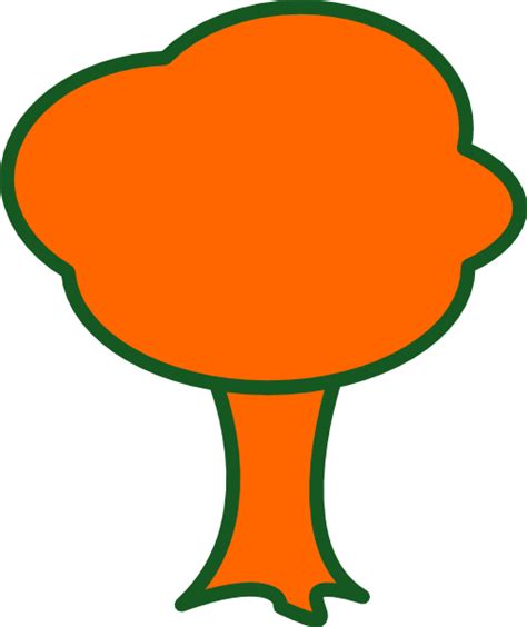 Cartoon Orange Tree Clipart Best