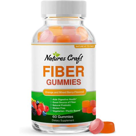 Fiber Gummies Immune Supplement Gut Health Detox Cleanse Digestive