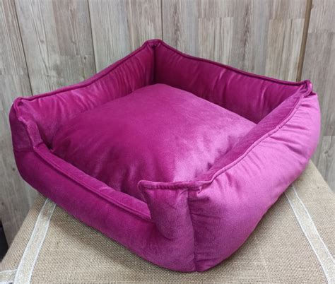 Washable Cat Bed Pink Color Soft Cat Lounger Modern Cat Bed Etsy