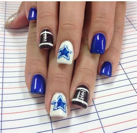 Dallas Cowboys Nail Designs Dallas Cowboys Nails Football Nail
