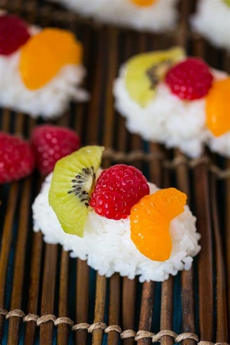 Fruit Sushi Frushi Is A Fun And Delicious Snack Or Dessert No