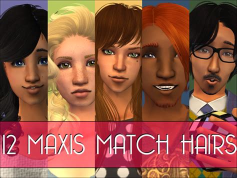 Mod The Sims Actual Maxis Match Hair Solved
