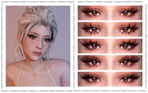3d Lashes Ver 6 By Dreamgirl The Sims 4 Sims Sims 4 Sims 4 Cc Makeup