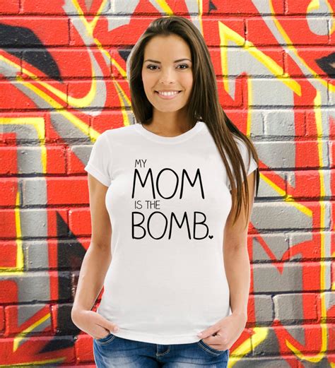 Funny Mothers Day T Shirt My Mom Is The Bomb Tee T For Etsy