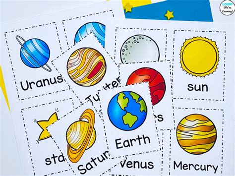 Free Printable Solar System Flashcards Look Were Learning