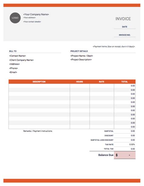 Freelance Invoice Templates Invoice Simple