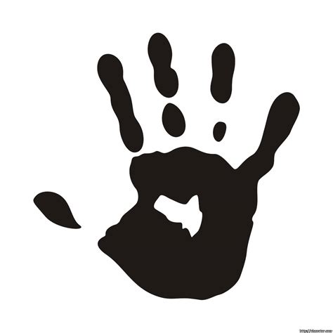 Vector For Free Use Print Of A Hand