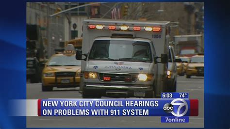New York City Council Hearing To Look At 911 System Problems Abc7 New