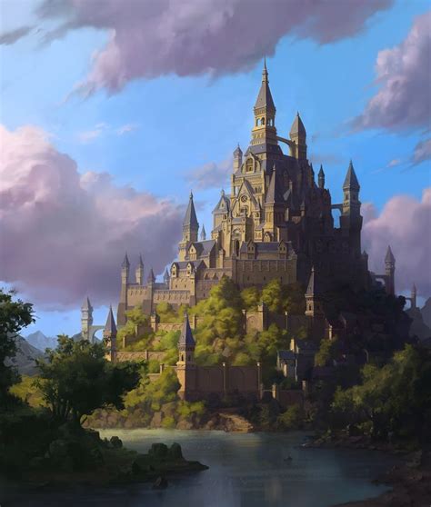The Castle Whihoon Lee Whinbek On Artstation Fantasy Castle