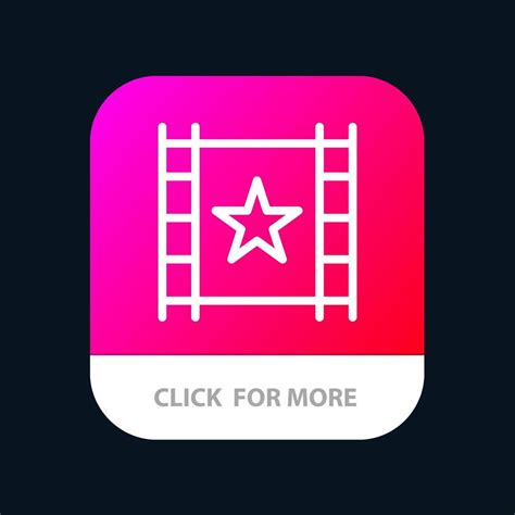 Multimedia Player Stream Star Mobile App Button Android And Ios Line