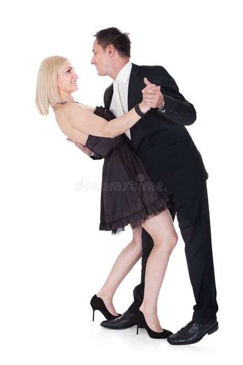 Couple In Formal Attire Dancing Stock Image Image Of Handsome Girlfriend 56895095