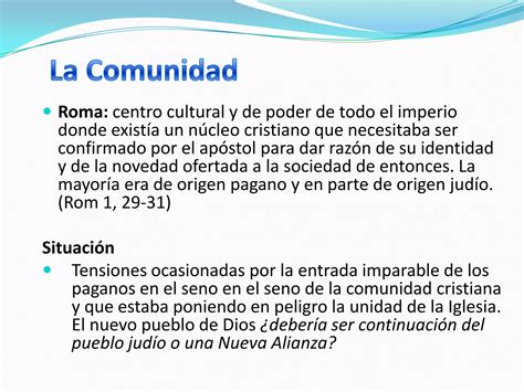 Carta De San Pablo A Los Romanos Ppt