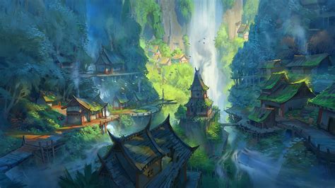 Fantasy City Hd Wallpaper By Jeremy Fenske