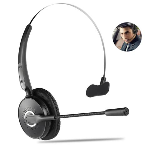 Bluetooth Headset Wireless Headset With Noise Cancelling Mic Wireless Cell Phone Headset W