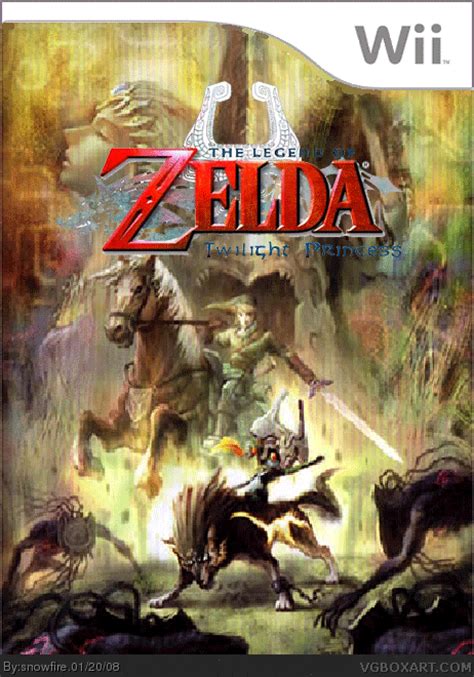 The Legend Of Zelda Twilight Princess Wii Box Art Cover By Snowfire