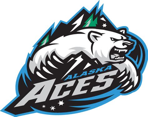 Alaska Aces Logo Primary Logo Echl Echl Chris Creamers Sports