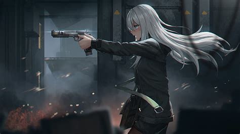 Shooting Range Anime Girl Anime Artist Artwork Digital Art Hd