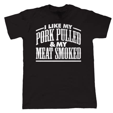 Formal Shirts Short Sleeve Regular I Like My Pork Pulled Funny Bbq T