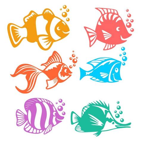 Happy Fish Svg Cuttable Designs Fish Svg Fish Silhouette Free Fish Svg
