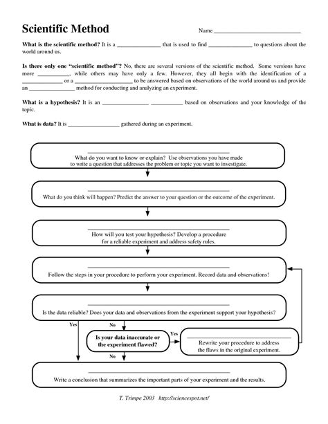 Scientific Method Worksheet Printable Up Forever