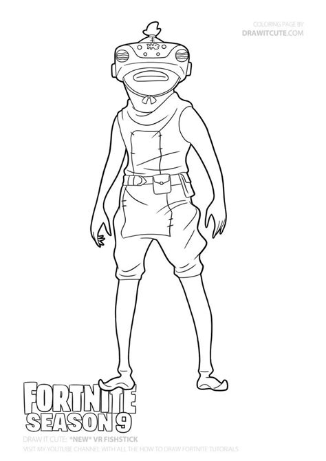 Printable Fortnite Coloring Pages Fishstick