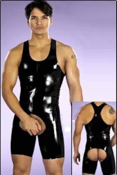 Free Shipping Black Pvc Men S Leather Lingerie Sexy Lingerie Leather