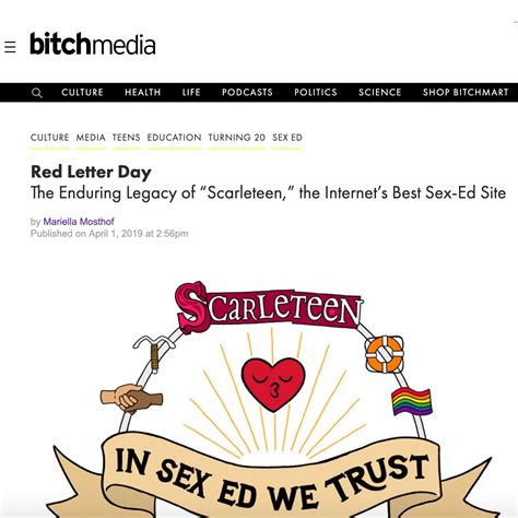 Bitch Magazine Red Letter Day The Enduring Legacy Of Scarleteen The