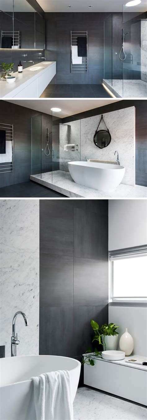 It is completely too dark even with direct light. Bathroom Tile Idea - Use Large Tiles On The Floor And ...