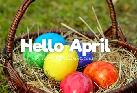 Colorful Easter Eggs Hello April Pictures Photos And Images For
