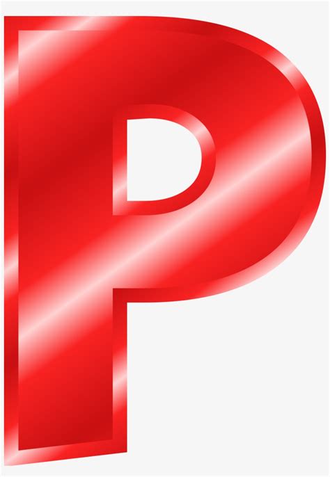 Big Image Big Red Letter P Free Transparent Png Download Pngkey