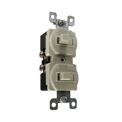 Interruptor Doble 15a 125vacac Interruptores De Empotrar