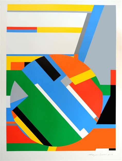 Geometric Abstraction Hard Edge 20 By Artist Bryce Hudson