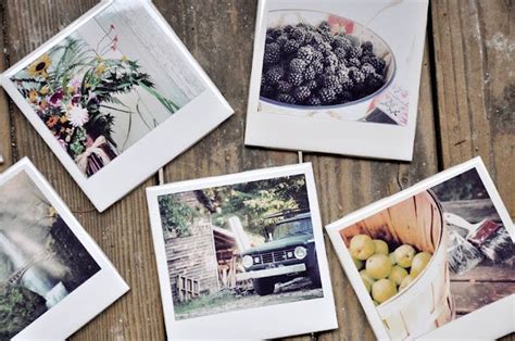 Diy Homemade Polaroid Coasters — Darkroom And Dearly Diy Coasters