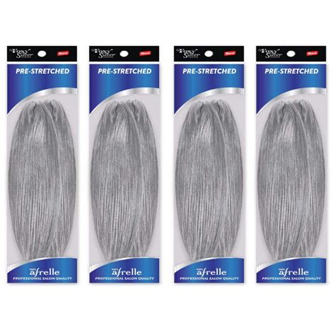 Buy Foxy Silver Foxy Braid Easy Braid Packs Kanekalon Pre Stretched Braiding Hair In