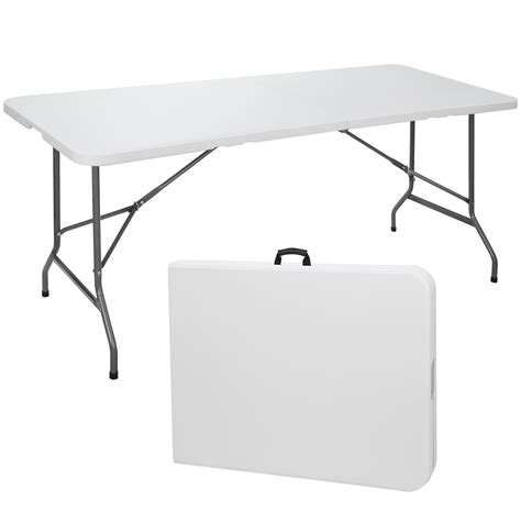 Zeny 6ft Folding Game Table Portable Camping Table For Picnic Beach 71