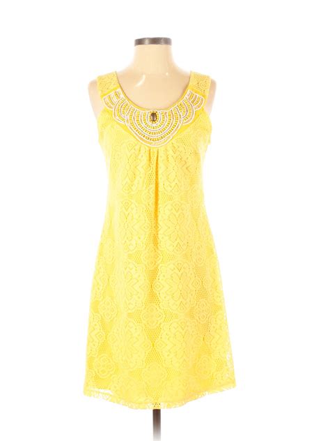 Cato Women Yellow Casual Dress S Ebay