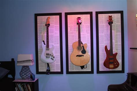 Guitars On The Wall Guitar Wall Art Music Room Design Home Music Rooms
