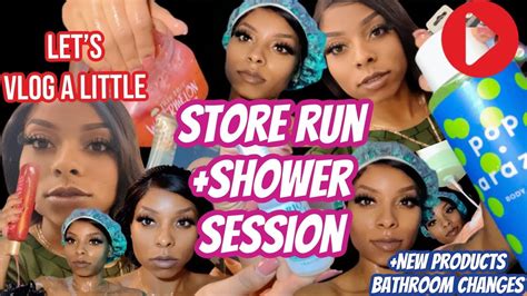 vlog a little store run shower session youtube