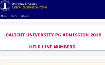 Candidates who will get calicut university pg supplementary allotment 2019 will have to confirm their seats by paying the admission fee. Calicut Univesity PG Admission 2018 Helpline Numbers - Mix ...