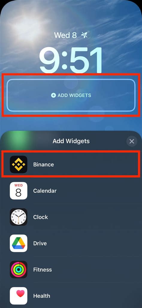 How To Set Up The Binance Ios Widget Binance Support