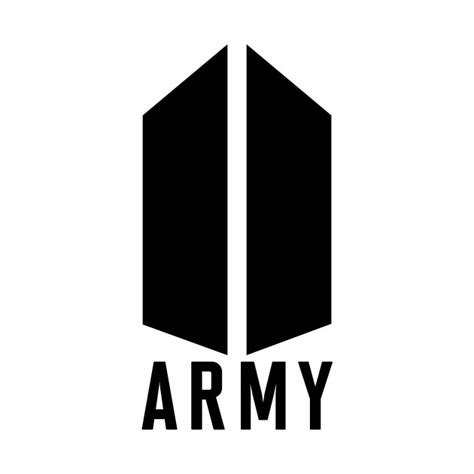 When designing a new logo you can be inspired by the visual logos found here. BTS ARMY Logo - Army Logo - T-Shirt | TeePublic