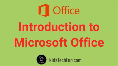 Introduction To Microsoft Office Youtube