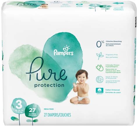 Pampers Pure Protection Diapers Mega Pack Size 3 26 Ct Garden Grocer