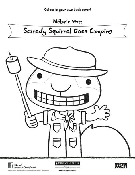 Scaredy Squirrel Coloring Pages Coloring Home