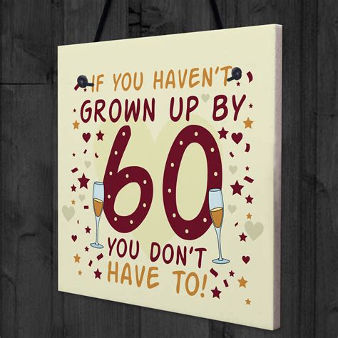 Rude funny birthday card 40th 50th 60th birthday for wife husband mum dad. Funny 60th Birthday Card 60th Birthday Presents For Women ...