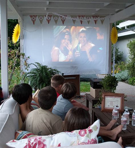 the top 23 ideas about backyard movie night birthday party ideas home
