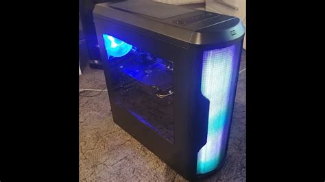 Low Budget Gaming Pc Zusammenbau Mit Rgb Regenbogen Front