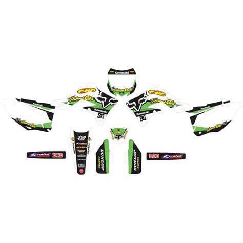 Kit Autocollant Complète Kawasaki Kx 450 F 12 15 Fox Dc Motocross
