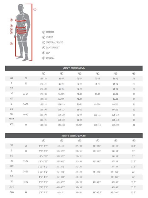 Mens Clothing Size Chart Clothing Size Chart Size Chart Chart Images